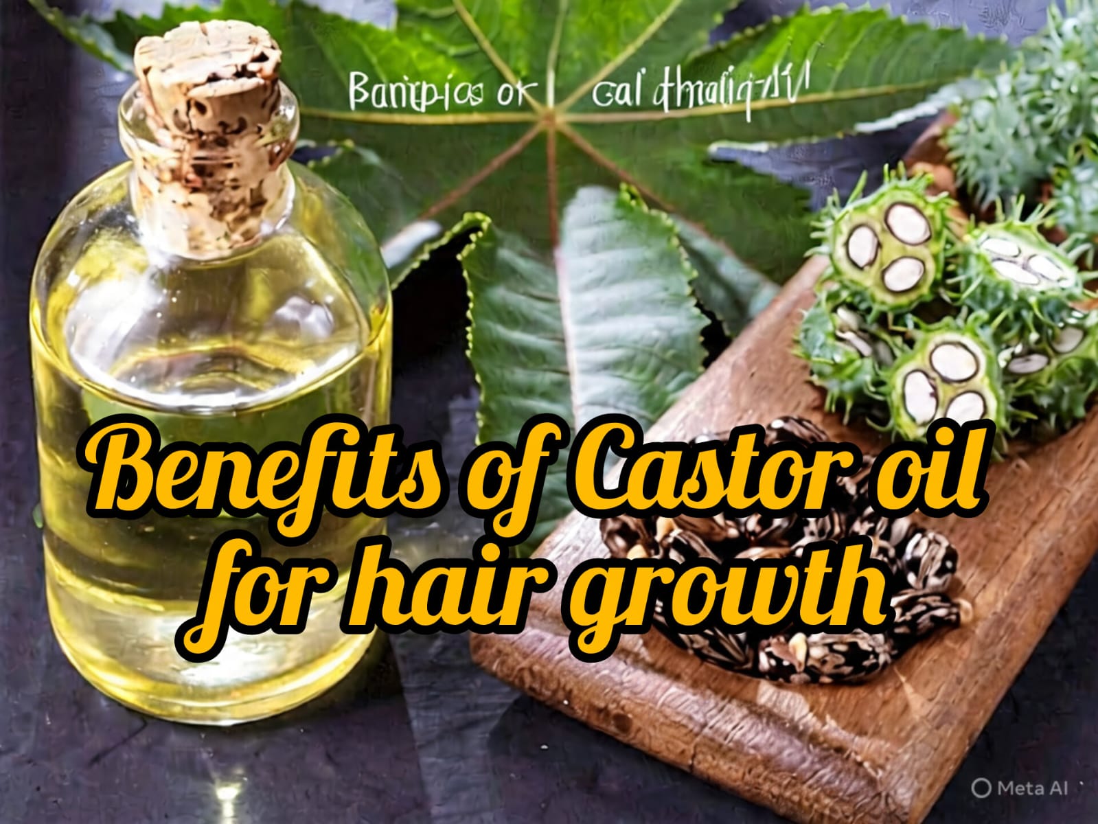 benefits of castor oil for hair.