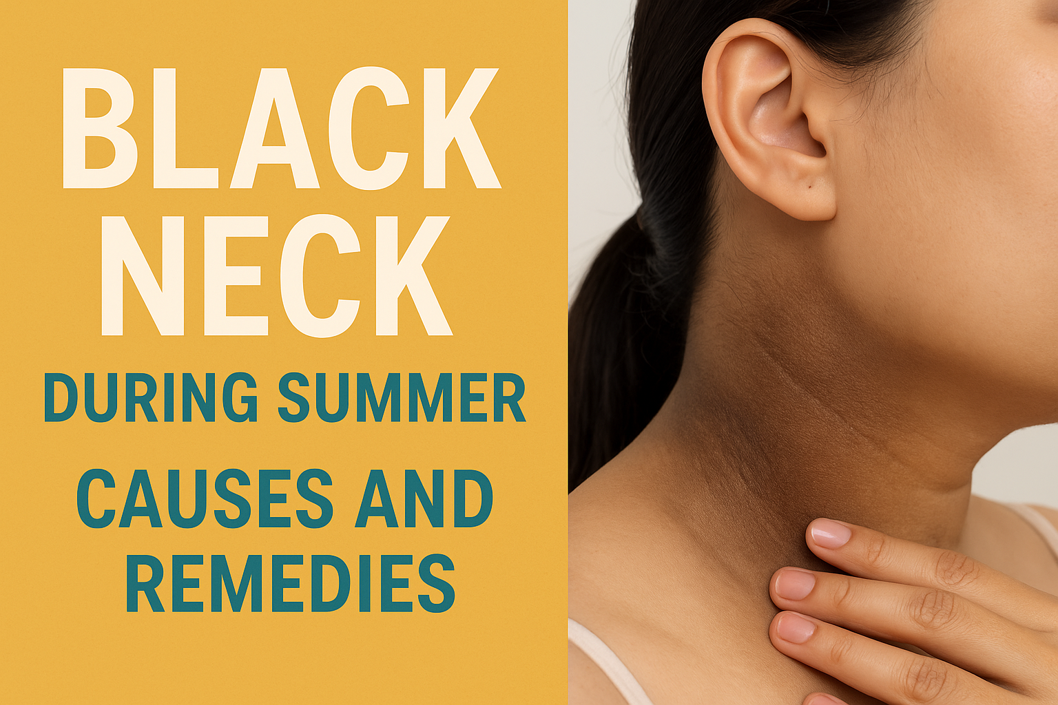Black Neck During Summer Causes Remedies